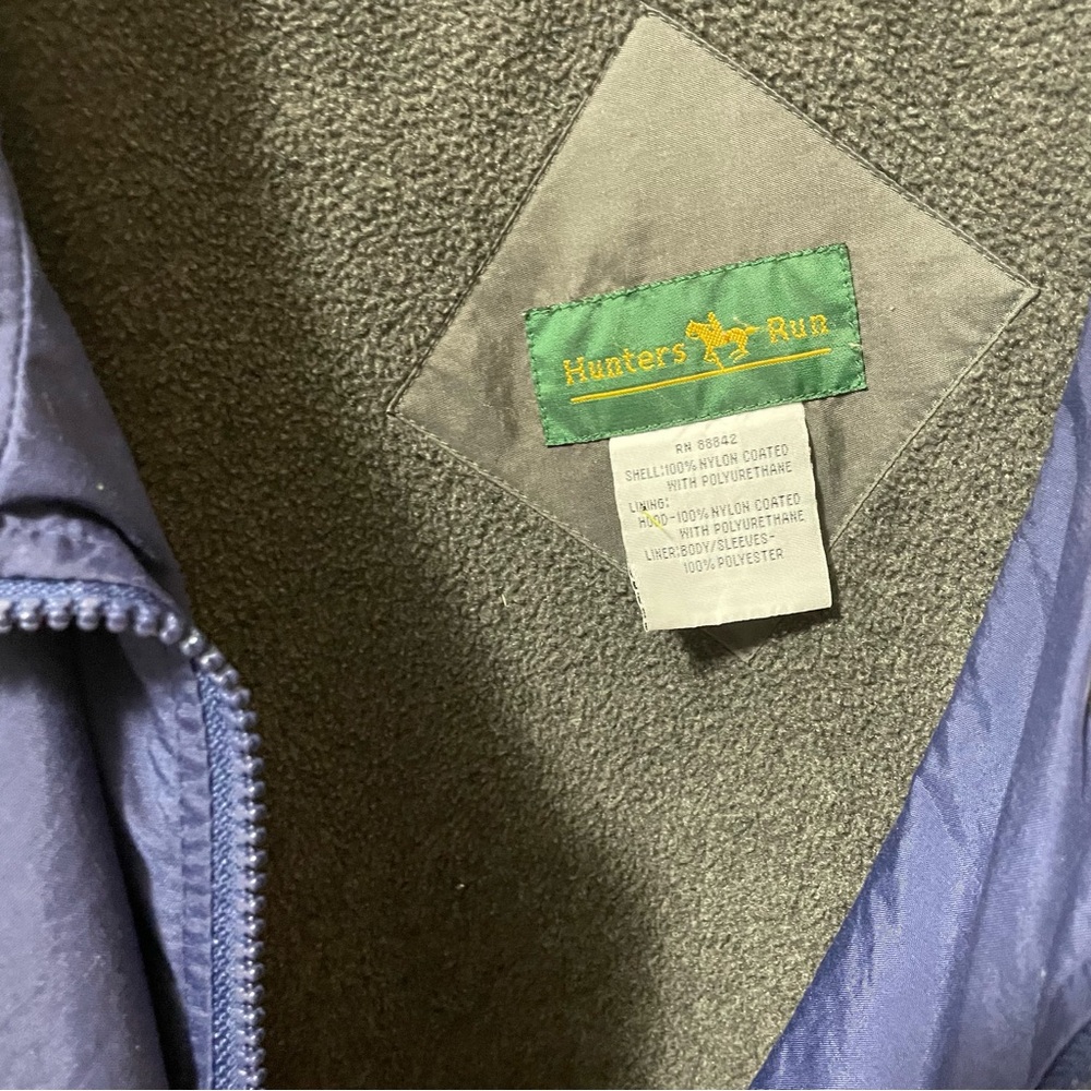 Hunters Run Mens Blue Winter Coat Size Tag Missing (1X?) Photos Navy Blue Lined - Picture 2 of 10